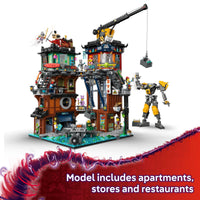 Thumbnail for LEGO NINJAGO City Workshops Building Toy - Ninja Set for Boys & Girls, Ages 14+ - Gift for Teens - Includes 10 Minifigures and a Mech - for Play and Display - 71837