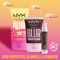Thumbnail for NYX PROFESSIONAL MAKEUP Blurscreen SPF 30 Primer, 3-in-1 Blurring Makeup Primer with Sunscreen, Vegan Formula with No White Cast or Greasy Feeling