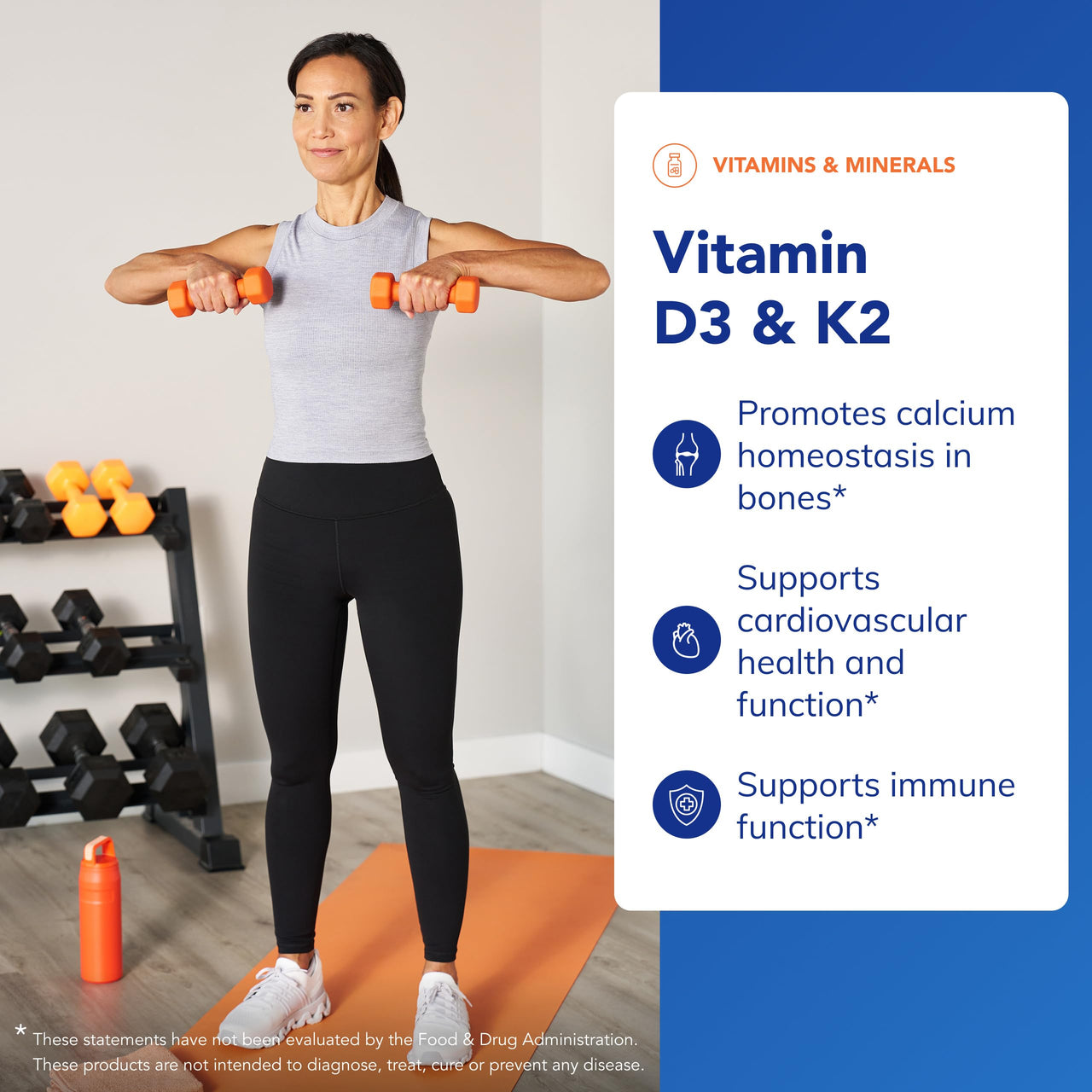 Pure Encapsulations Vitamin D3 & K2 - Bone & Vascular Health Support - Immune Function* - Gluten Free - Non-GMO - 120 Capsules