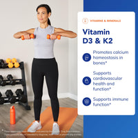 Thumbnail for Pure Encapsulations Vitamin D3 & K2 - Bone & Vascular Health Support - Immune Function* - Gluten Free - Non-GMO - 120 Capsules