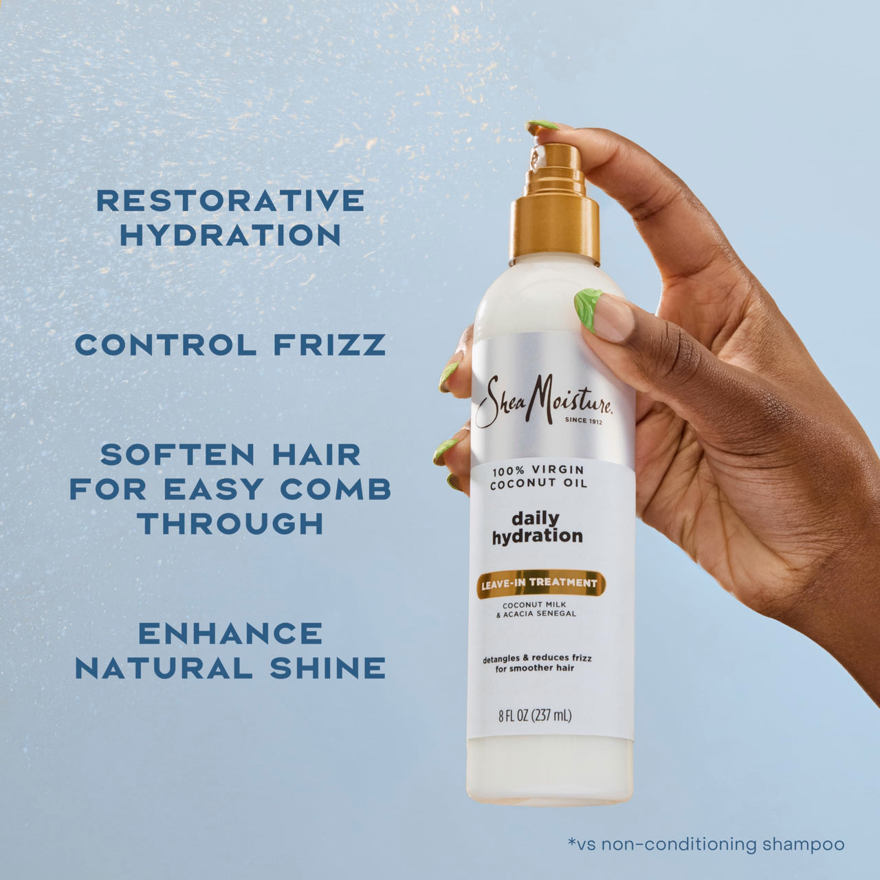 SheaMoisture 100% Virgin Coconut Oil Leave-in Treatment, 8 Ounce