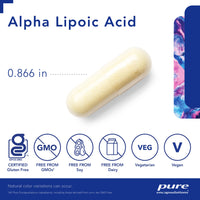 Thumbnail for Pure Encapsulations Alpha Lipoic Acid 400 mg | ALA Supplement for Liver Support, Antioxidants, Nerve and Cardiovascular Health, Free Radicals, and Carbohydrate Support* | 60 Capsules