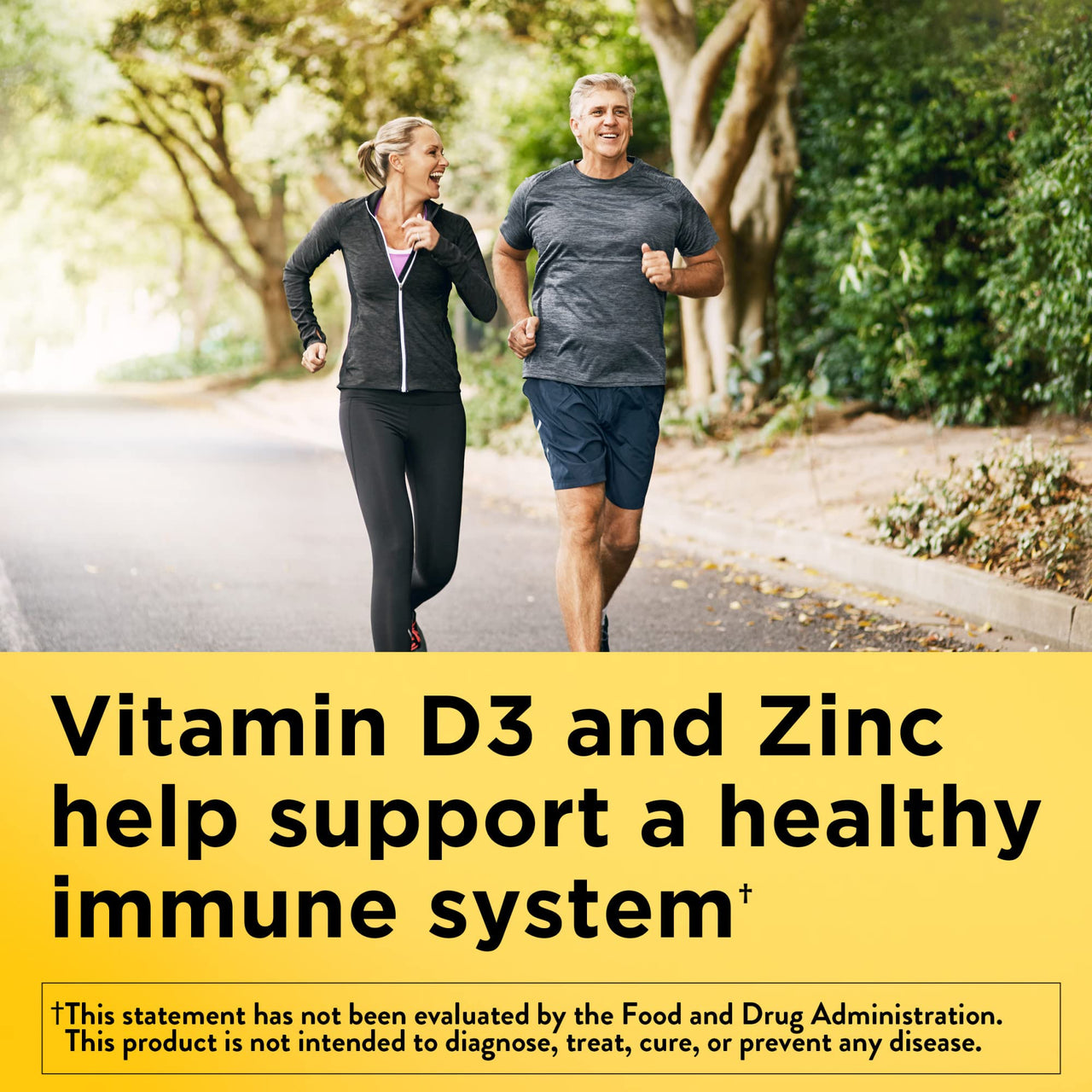 Nature Made Calcium Magnesium Zinc with Vitamin D3, Dietary Calcium Supplement for Bone Support, 300 Tablets