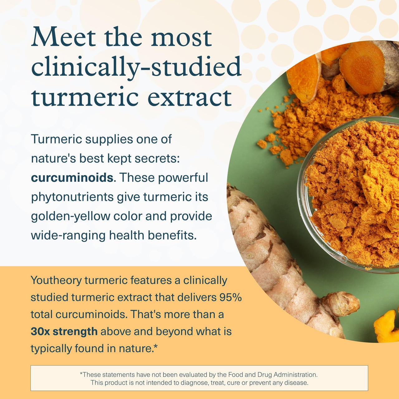 Youtheory Turmeric Extra Strength - 1,000 mg - Supports Brain, Muscle & Joint Health* - Contains Bioenhancers, Curcuminoids & Herbal Extracts - USP Verified - 60 Vegetarian Capsules (30-Day Supply)