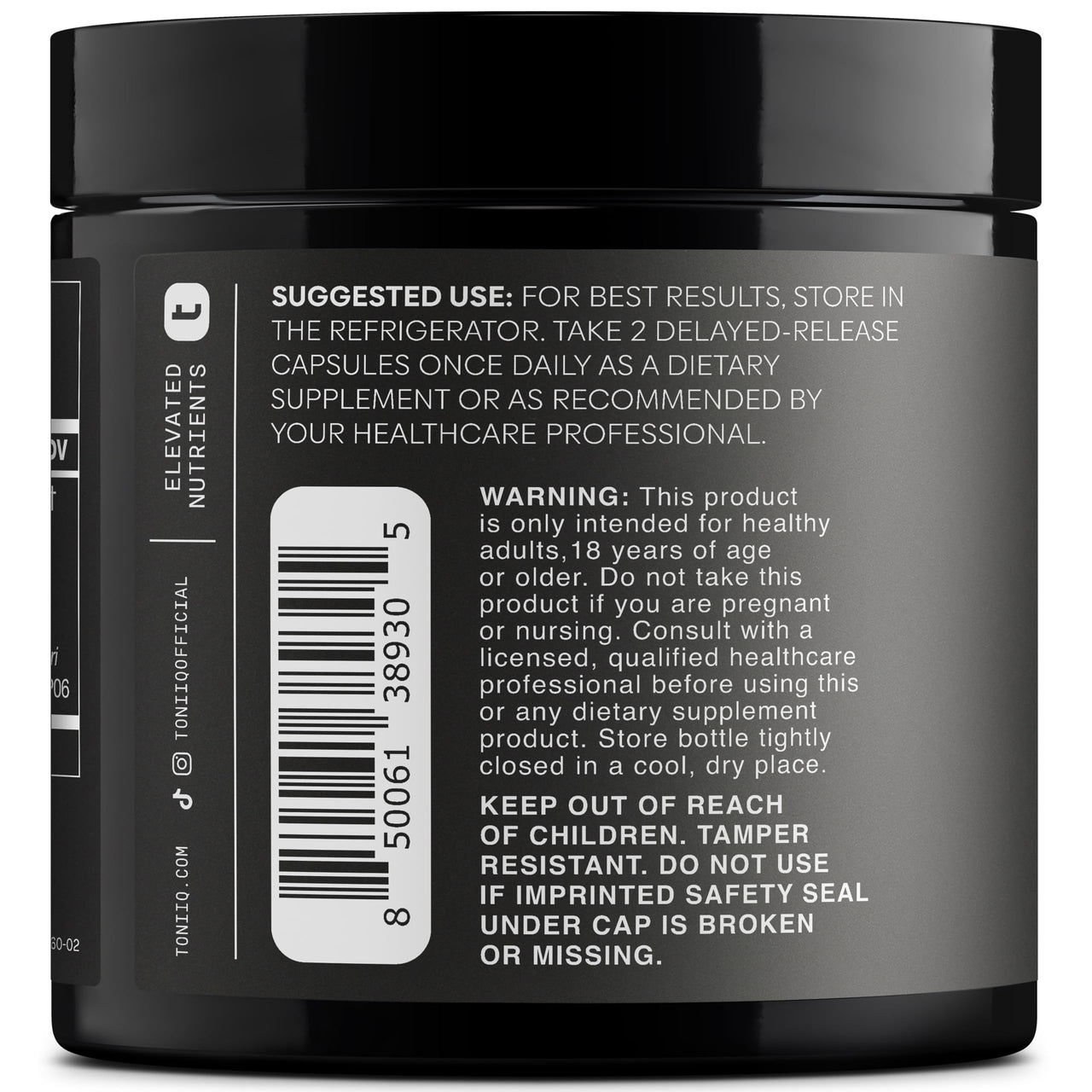 Toniiq Mens Probiotic with 20 Verified Strains – 200 Bilion CFU + 200mg FOS Prebiotic – Mens Probiotics for Gut Health - Cold-Chain & Delayed-Release – Lab-Tested Synbiotic Formula