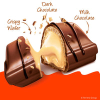 Thumbnail for Kinder Bueno Mini Milk Chocolate Bars with Hazelnut Filling, Chocolate Candy Bars for Game Day, Football Party Supplies, Snacks for Adults, 5.7 oz