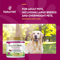 Thumbnail for NaturVet – Glucosamine DS Plus - Level 2 Moderate Care – Supports Healthy Hip & Joint Function – Enhanced with Glucosamine, MSM & Chondroitin – for Dogs & Cats–120 Soft Chews