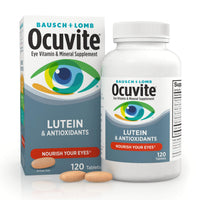 Thumbnail for Bausch + Lomb Ocuvite Vitamin & Mineral Supplement Tablets with Lutein, 120 Count Bottle (Pack of 3)