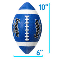 Thumbnail for Franklin Sports Grip-Rite 100 Rubber Junior Football - Blue