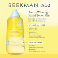 Thumbnail for Beekman 1802 Milk Shake Hydrating Face Mist – Setting Spray & Milky Toner with Hyaluronic Acid & Squalane – Facial Toner & Face Spray – Lightweight Hydration, Minimizes Pores, Fragrance Free 8.1 Fl Oz