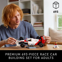 Thumbnail for LEGO Icons McLaren MP4/4 & Ayrton Senna Minifigure Model Car Kit - Buildable F1 McLaren Set for Adults, Ages 18+ - Gift for Birthdays - 10330