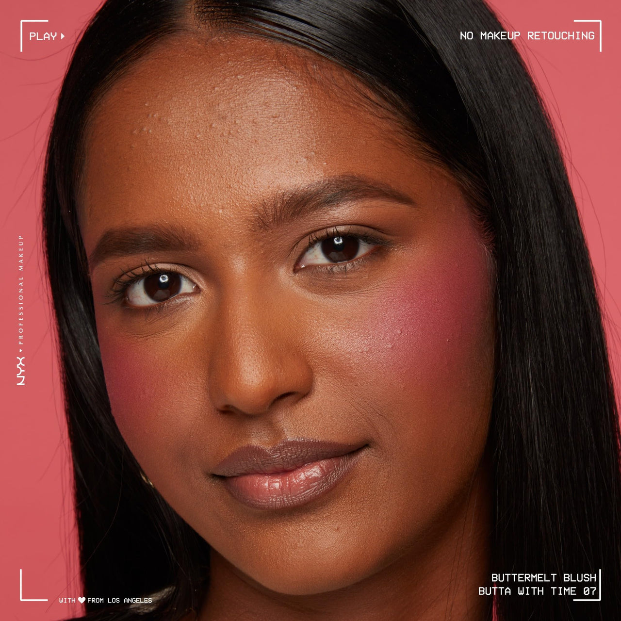 NYX PROFESSIONAL MAKEUP Buttermelt Powder Blush, Fade and Transfer-Resistant Blush, Up to 12HR Make Up Wear, Vegan Formula - Butta With Time