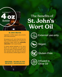 Thumbnail for Herb Pharm St. John's Wort Topical Oil, 4 Ounce (OILSJW04)