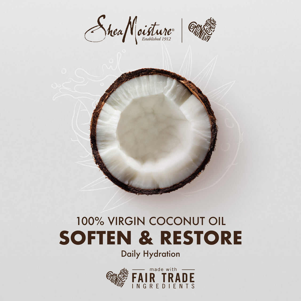 100% Virgin Coconut Oil Daily Hydration Milk Mask by Shea Moisture for Unisex - 4 oz Mask