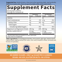 Thumbnail for Garden of Life Magnesium Citrate Supplement Gummies with Prebiotics & Probiotics for Stress, Sleep & Recovery - Vegan, Gluten Free, Kosher, Non-GMO, No Added Sugars, Peach Flavor, 60 Count