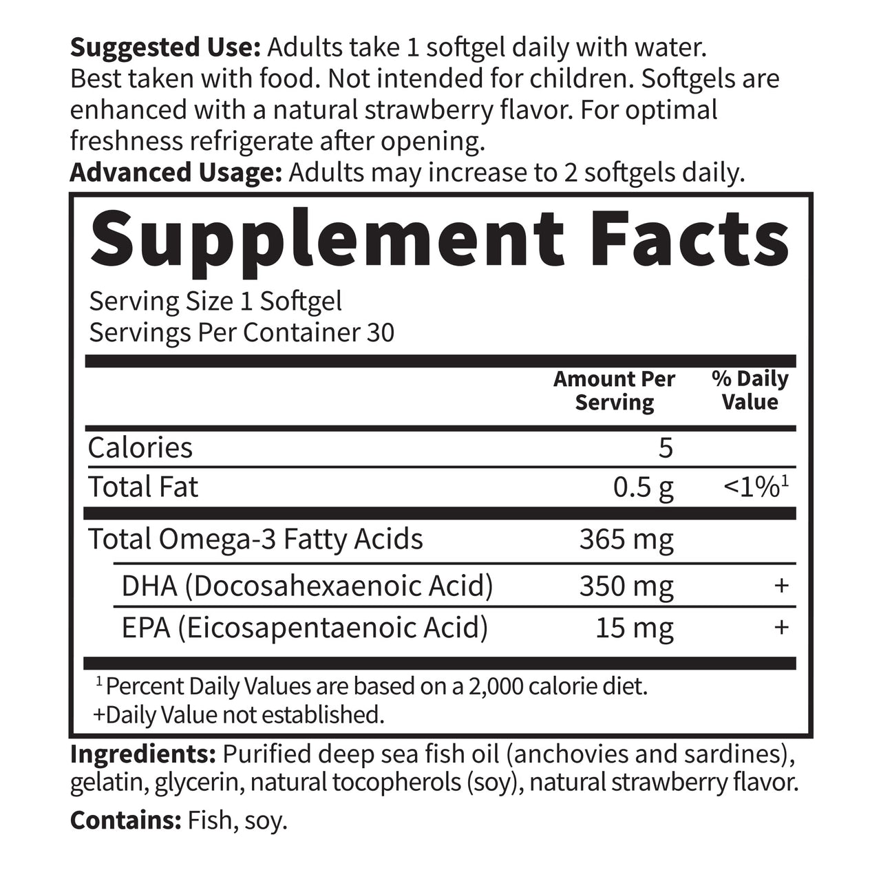 Garden of Life Oceans Mom Prenatal Fish Oil DHA, Omega 3 Supplement - Strawberry, 350mg Prenatal DHA Pregnancy Fish Oil Support for Mamas, Babys Brain & Eye Development, 30 Small Softgels(Pack of 2)