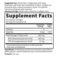 Thumbnail for Garden of Life Oceans Mom Prenatal Fish Oil DHA, Omega 3 Supplement - Strawberry, 350mg Prenatal DHA Pregnancy Fish Oil Support for Mamas, Babys Brain & Eye Development, 30 Small Softgels(Pack of 2)