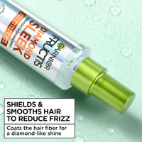 Thumbnail for Garnier Fructis Diamond Sleek Hair Shine Spray, Frizz Control and Heat Protectant for Frizzy, Dry Hair, Formulated with Vegan Keratin Smoothing Complex and Argan Oil, 4.6 Fl Oz