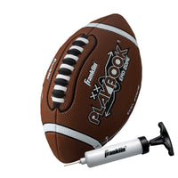 Thumbnail for Franklin Sports Playbook Junior Football - Kids Youth Football with Play Diagrams - Junior Size Youth Soft Cover Ball for Kids - Playbook Ball with Air Pump Included