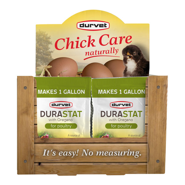 Durvet DURASTAT with Oregano for Poultry - 4gm Packet, Box of 40 Packets