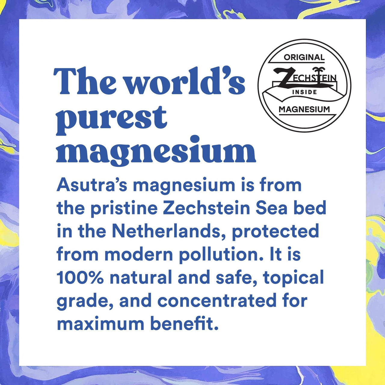 ASUTRA Ultra Magnesium Oil Spray with OptiMSM, 4 fl oz - Topical Magnesium, Rapid Absorption, Pure, Odorless and Non-Greasy, Derived from Zechstein Seabed