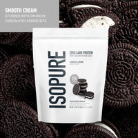 Thumbnail for Isopure Zero Carb 100% Pure Whey Isolate Protein Powder, Gluten Free, With Vitamins, Cookies & Cream, 25g Protein Per Serving, 1 Lb, 15 Servings (Packaging May Vary)