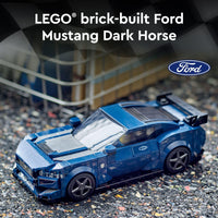 Thumbnail for LEGO Speed Champions Ford Mustang Dark Horse Sports Car Toy, Buildable Ford Mustang Toy for Kids, Blue Car Model Set, Gift Idea for Boys and Girls Aged 9 Years Old and Up, 76920