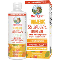 Thumbnail for MaryRuth Organics | Liposomal Turmeric & DHA | Curcumin | Ginger Root Oil | Algal DHA & Vitamin E | Cognitive Function | Mood Support | Joint Health | Liquid Supplement | 15.22 oz