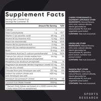 Thumbnail for Sports Research Hydrate Electrolytes Combo Pack - Sugar-Free & Naturally Flavored with Vitamins, Minerals, and Coconut Water - Supports Hydration - 32 Packets - Passion Fruit Dominant Flavor