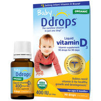 Thumbnail for Ddrops Baby 400 IU, Vitamin D, 90 Drops 2.5mL (0.08 Fl. Oz (Pack of 1))