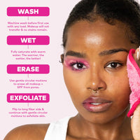 Thumbnail for The Original MakeUp Eraser PRO, Effortlessly Remove All Makeup Using Only Water, Including Waterproof Mascara, Eyeliner, Foundation, Lipstick, Sunscreen,and More! Original Pink, 1ct.