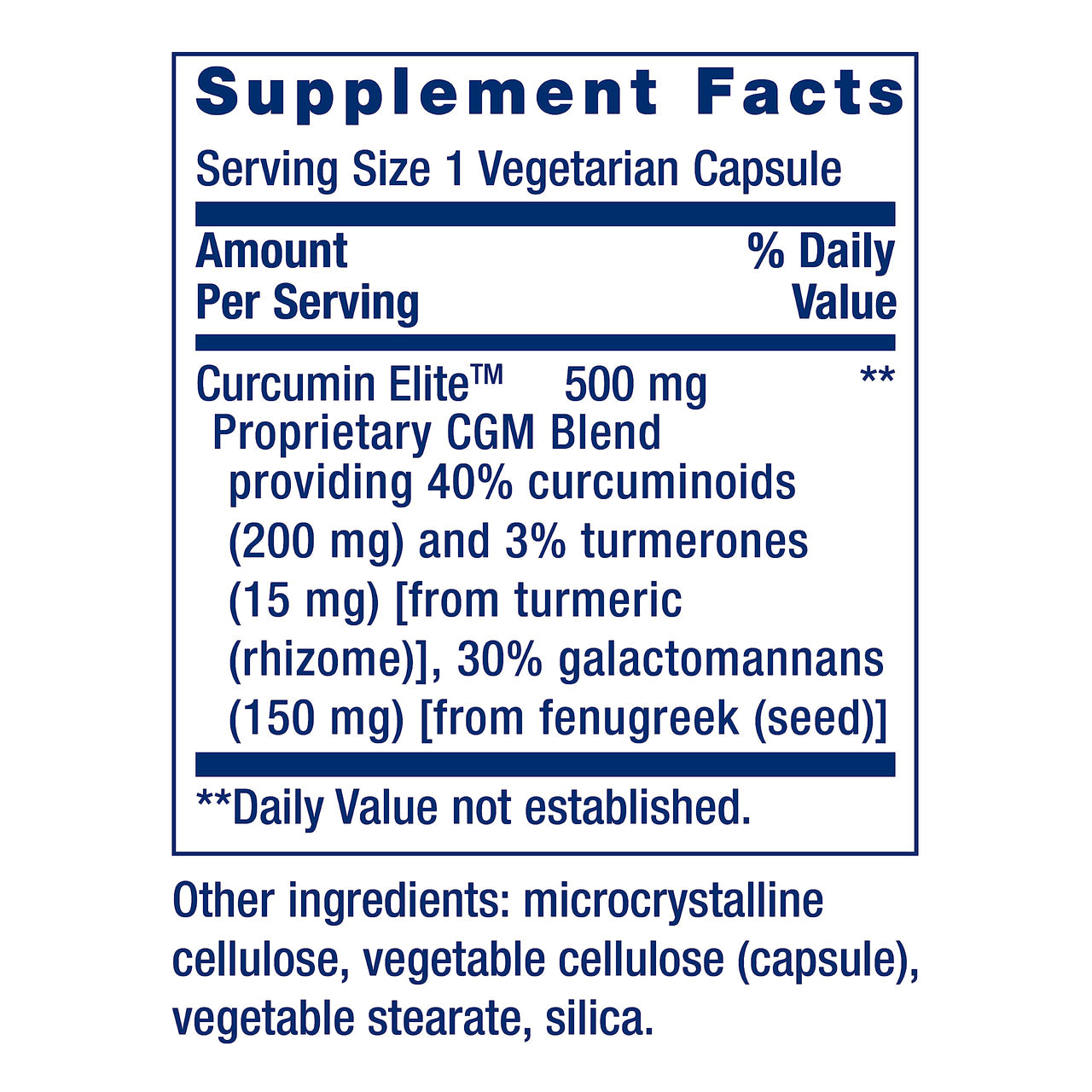 Life Extension Curcumin Elite Turmeric Extract, promotes a healthy inflammatory response, immune & heart health, two-month supply, gluten-free, vegetarian, non-GMO, 60 vegetarian capsules