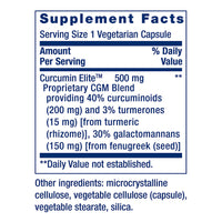 Thumbnail for Life Extension Curcumin Elite Turmeric Extract, promotes a healthy inflammatory response, immune & heart health, two-month supply, gluten-free, vegetarian, non-GMO, 60 vegetarian capsules
