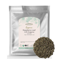 Thumbnail for Starwest Botanicals Organic Raspberry Leaf - Herbal Loose Leaf Tea, Caffeine Free Natural Herbs, Pure Dried Raspberry Leaf, Cut & Sifted, Certified Kosher, Non-GMO - Bulk 1 lb Bag