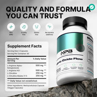 Thumbnail for Nature's Pure Blend Nitric Oxide Supplements for Men – L-Arginine L-Citrulline – Heart Support & Flow Circulation Booster – 1500MG L Arginine and L Citrulline, Preworkout, Bodybuilding