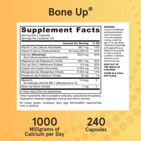 Thumbnail for Jarrow Formulas BoneUp for Bone Density - Vitamin D3 and K2, Calcium Support, 240 Capsules, Provides Skeletal Nutrition, Up to 40 Days Supply