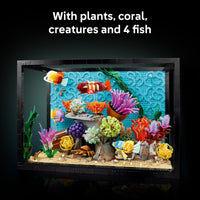 Thumbnail for LEGO Icons Tropical Aquarium Building Set for Adults, Ages 18+ - Bedroom, Home Office Decor - Gifts for Men & Women - Model Fish Kit with Plants & Corals - 10366