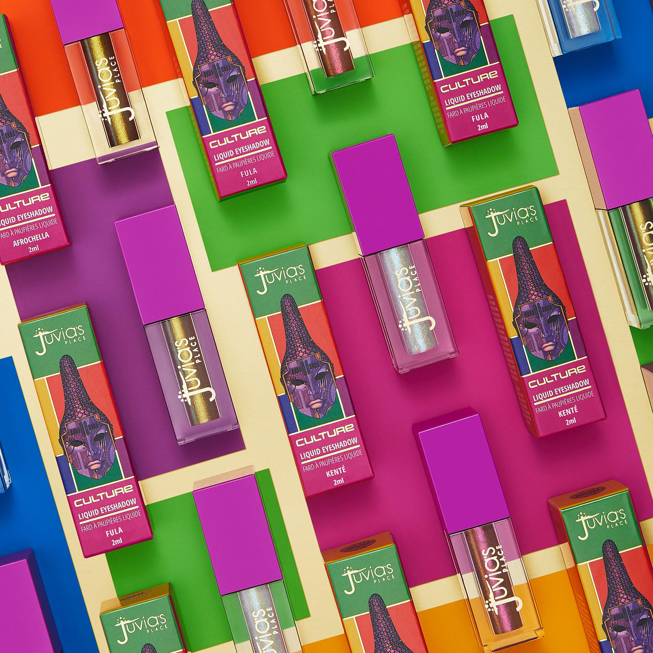 Juvia's Place Culture Duochrome Liquid Eyeshadow - Multi-colored Glitter Liquid Eye Makeup for Shine, Sparkly Makeup for Eyes, Women's Glitter Makeup Kit Addition (Fula)