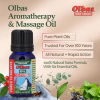 Thumbnail for Olbas Massage and Aromatherapy Oil, 0.32 Fl Oz,Body Massage Oil, Swiss Herbal Remedies with Pure Essential Massage Oils for Muscle Relaxing and Soothing Comfort for Pain Relief
