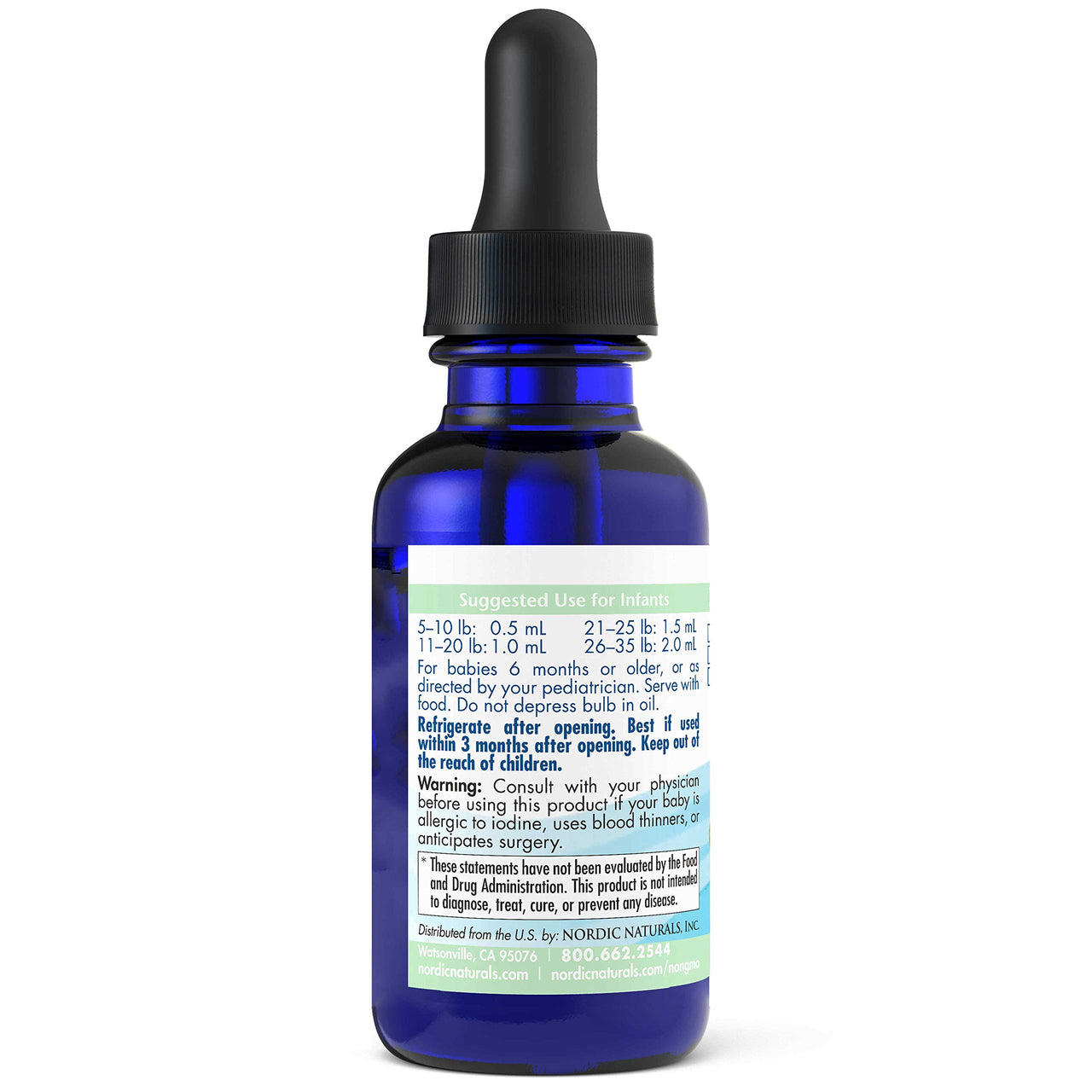 Nordic Naturals - Baby's DHA Vegetarian, Supports Brain and Visual Development, 1 Ounce