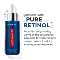 Thumbnail for L'Oreal Paris Revitalift 0.3% Pure Retinol Night Serum, Reduce Deep Wrinkles, Fragrance Free 1 oz + Moisturizer Sample