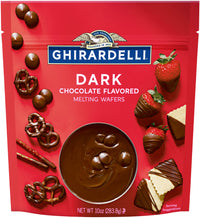 Thumbnail for Ghirardelli Melting Wafers Dark Chocolate and White - 10 Ounce - Variety Pack - Perfect for Dipping Fruit, Pretzels and Candy Making