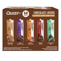 Thumbnail for Quest Nutrition Chocolate Lovers Variety Pack, High Protein, Low Carb, Gluten Free, Keto Friendly, 12 Count