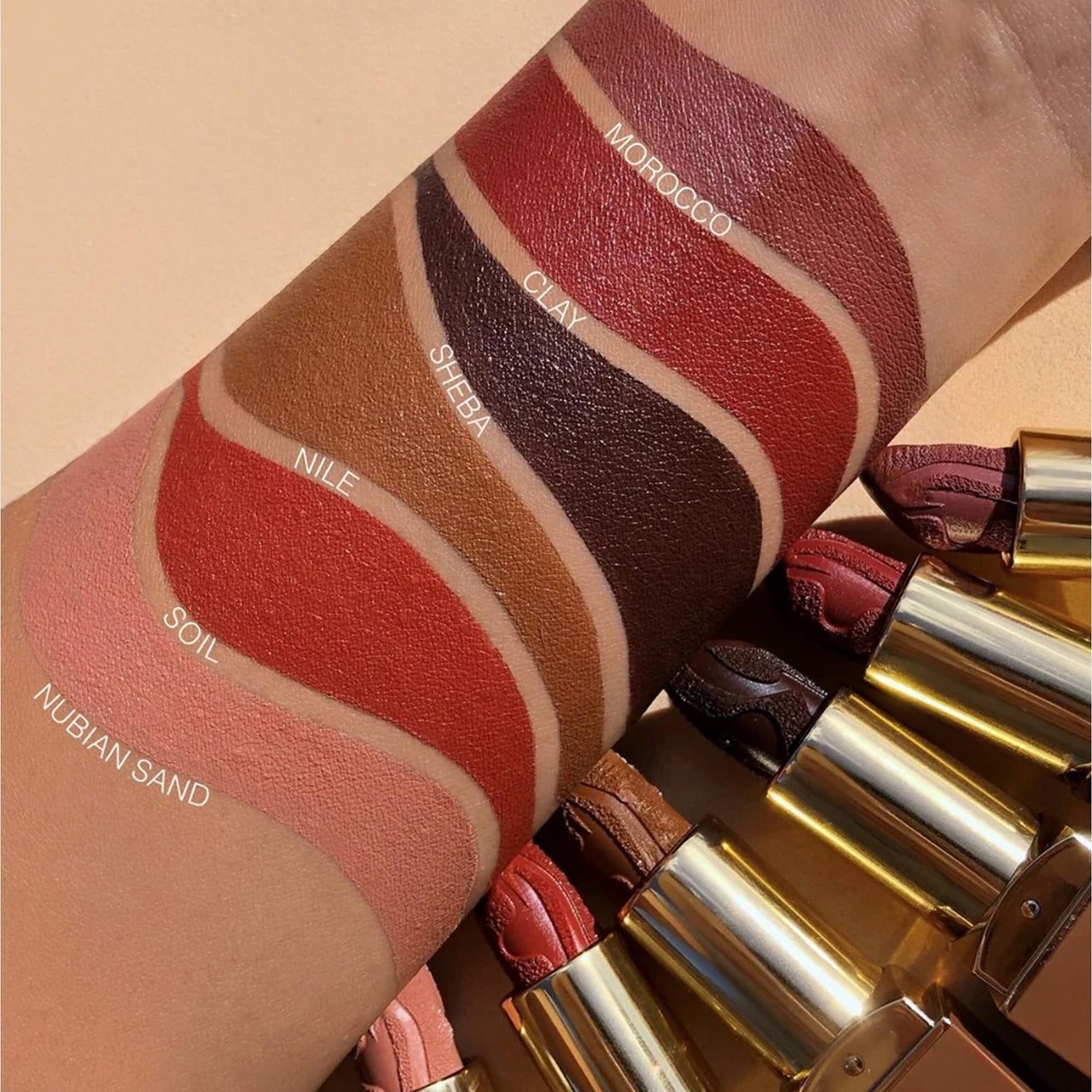 Juvia's Place Nubian Earth Matte Lipstick Sheeba - Hydrating Long-lasting Lipstick, Richly Pigmented Lip Makeup, Creamy with Matte Finish Beauty & Lip Care Product