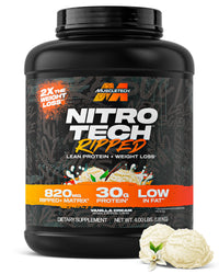 Thumbnail for Muscletech Whey Protein Powder (Vanilla Cream, 4LB) - Nitro-Tech Ripped Whey Protein Isolate & Peptides Smoothie Mix for Lean Muscle & Fast Recovery - 30g of Whey Protein for Women & Men