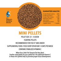 Thumbnail for MICROBE-LIFT MLLMPSM Mini Floating Fish Food Pellets for Ponds, Water Gardens, and Fountains, for Small Live Goldfish and Koi, 12 Ounces