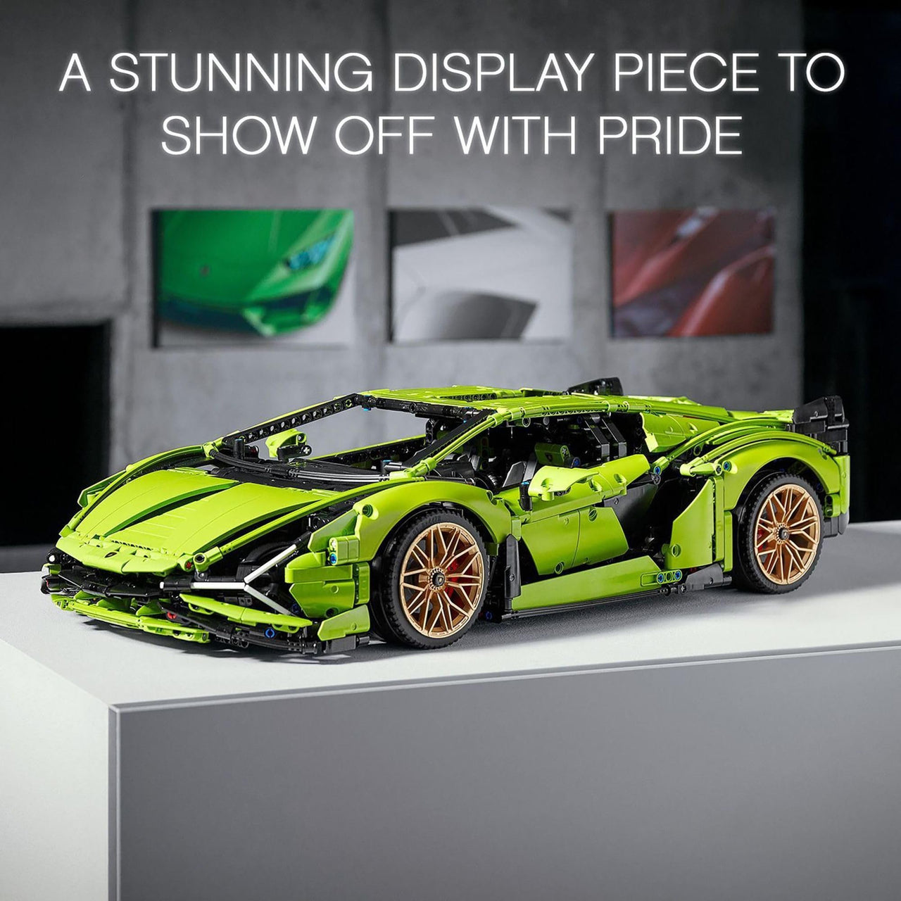 LEGO Technic Lamborghini Sián FKP 37 Building Sets for Adults - Detailed Lamborghini Model Car Kit for Men & Women, Ages 18+ Years - Display in Room as Decor - 42115