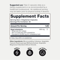 Thumbnail for Turkesterone Supplement for Men - Ultra High Potency 50:1 Extract with 20% Turkesterone - Highly Concentrated - Third-Party Lab Tested - 60 Capsules