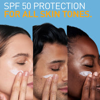 Thumbnail for CeraVe AM Facial Moisturizing Lotion SPF 50, Face Moisturizer with SPF, Hyaluronic Acid, Niacinamide & Ceramides, Non-Greasy, Blends Seamlessly With No White Cast, Non Comedogenic Sunscreen, 3 Oz