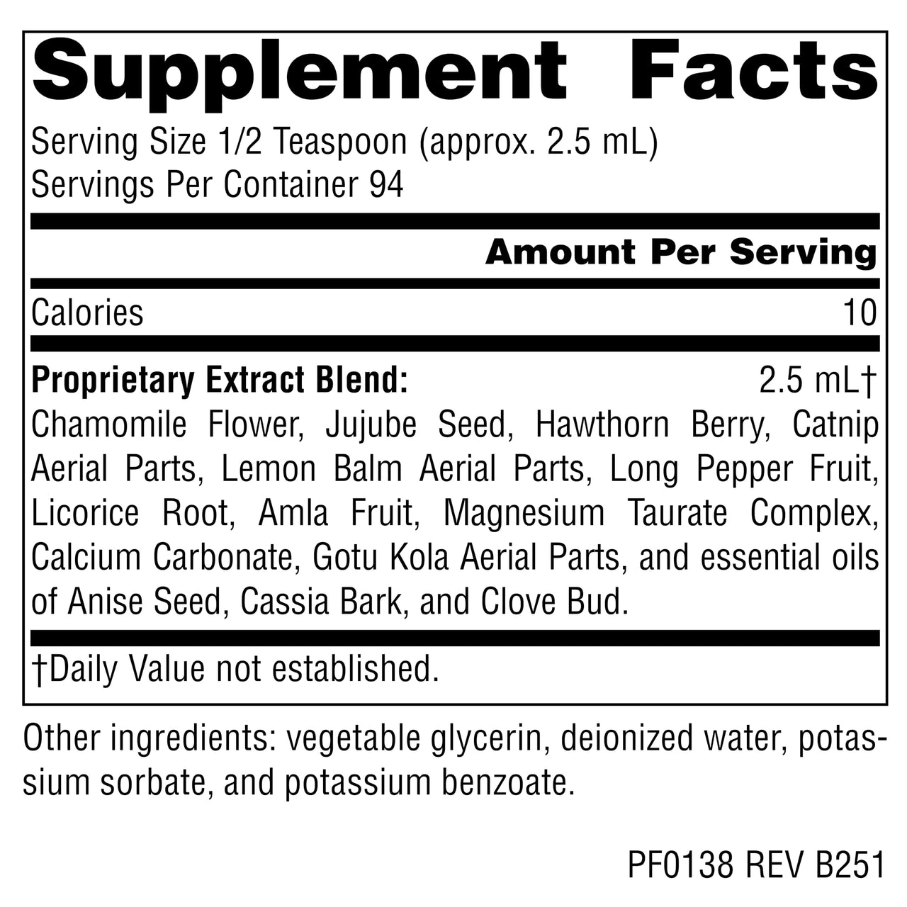 Planetary Herbals Calm Child Herbal Syrup - Includes Soothing Botanicals Chamomile, Lemon Balm, Catnip & More - 8oz